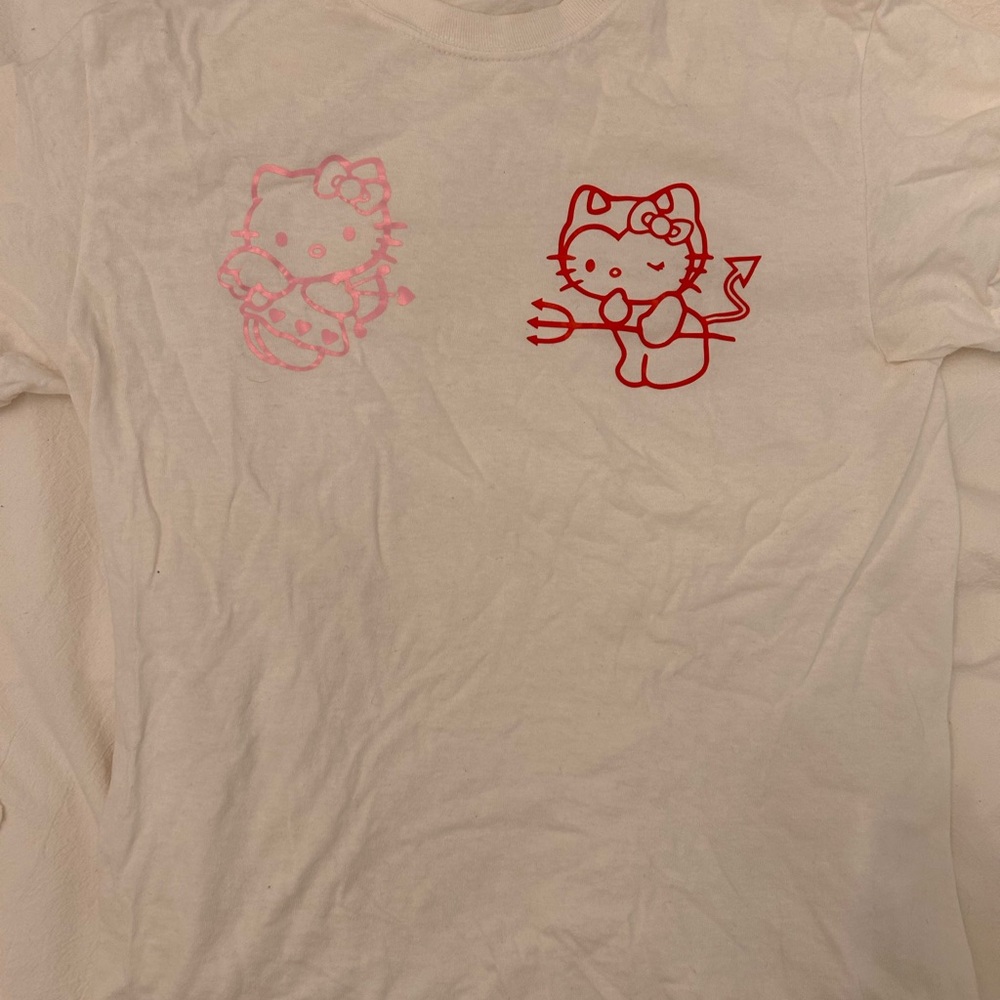 hello kitty white tee